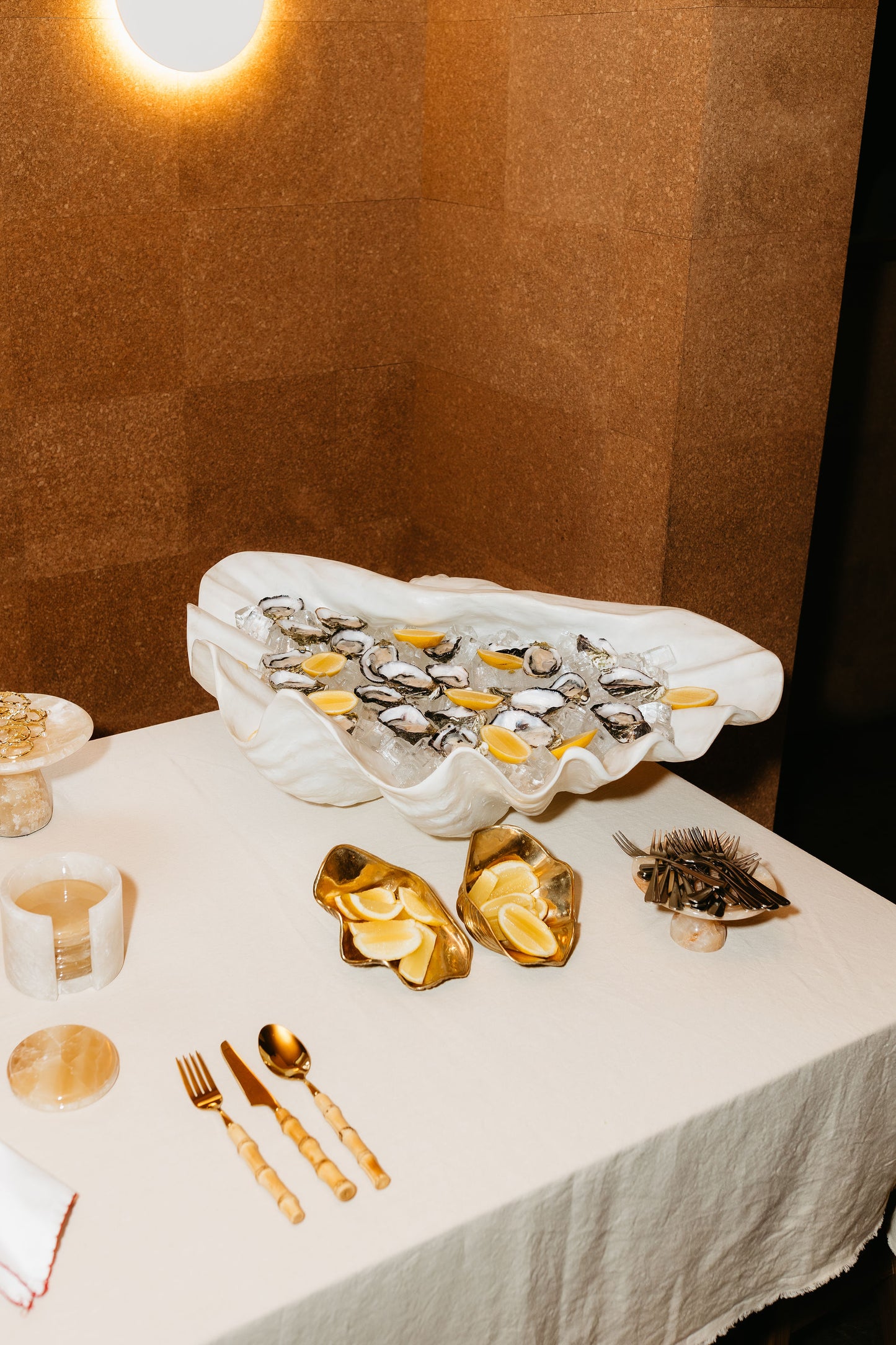 The Clam Shell in Brass