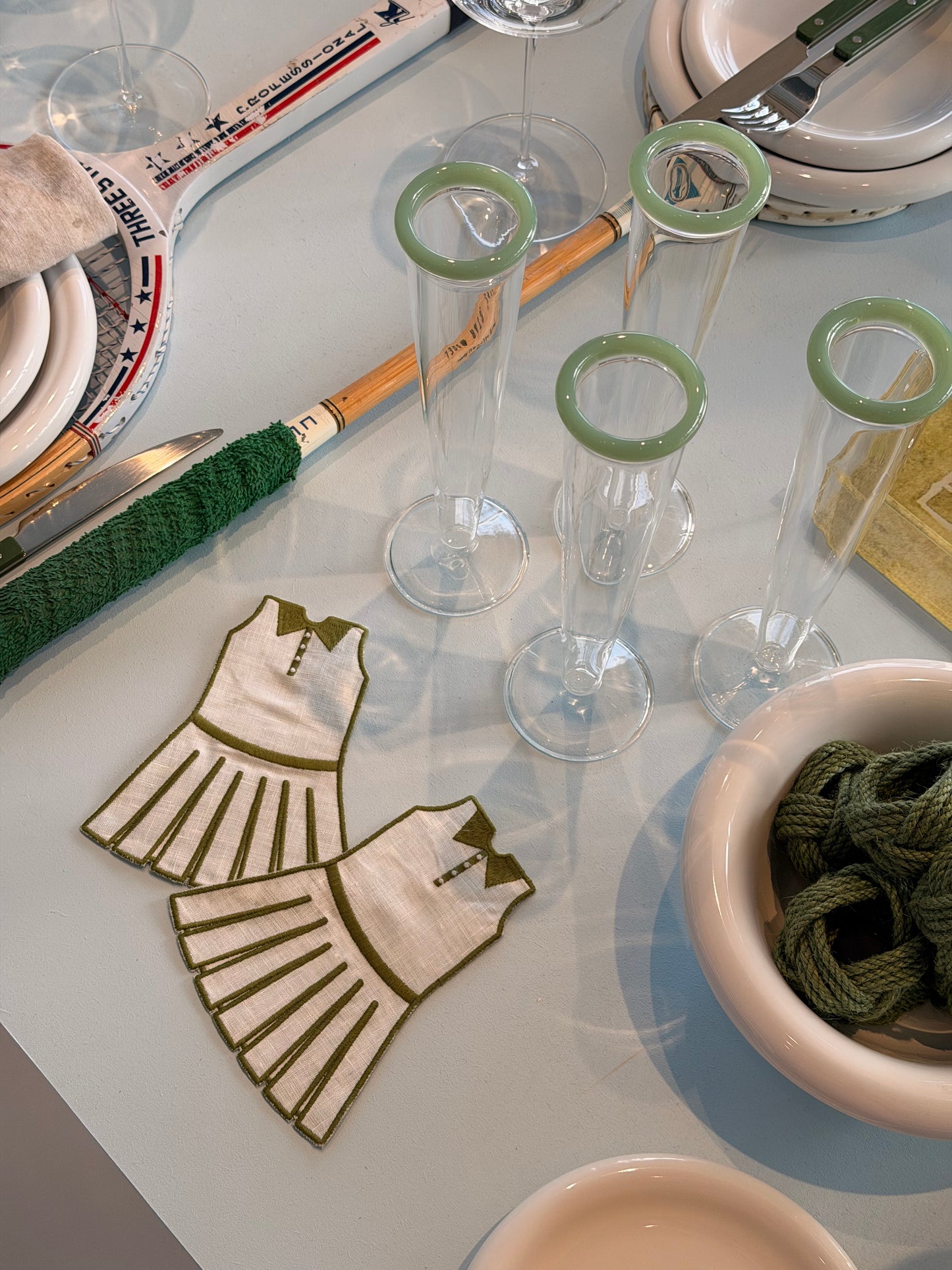Tennis Dress Cocktail Napkins