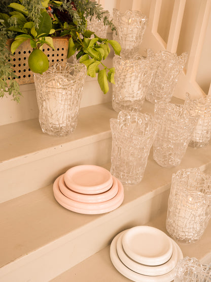 Bubble Plates - Individual Sizes - Pink, Blue & White