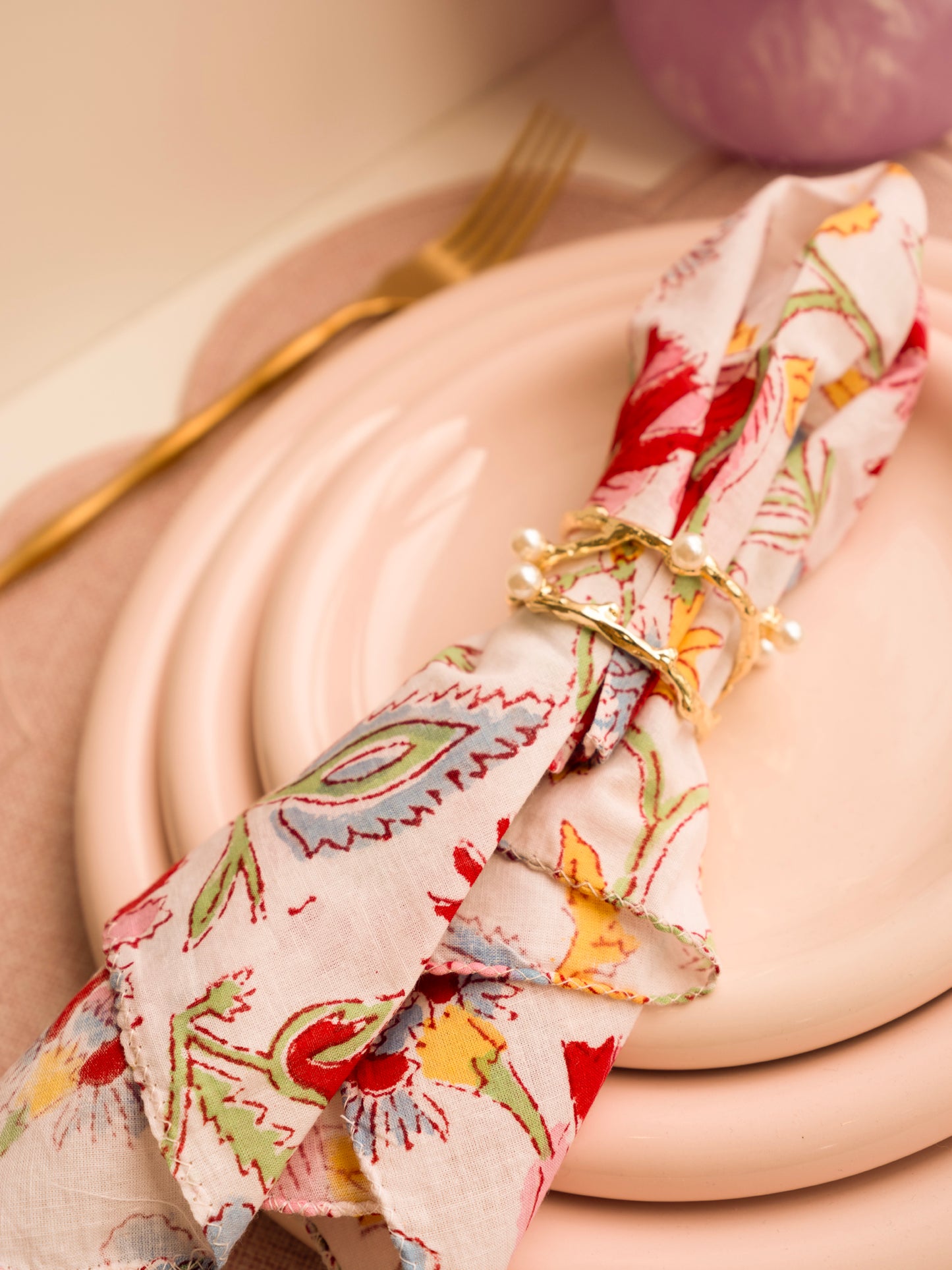 The Pearl Napkin ring - set of 4