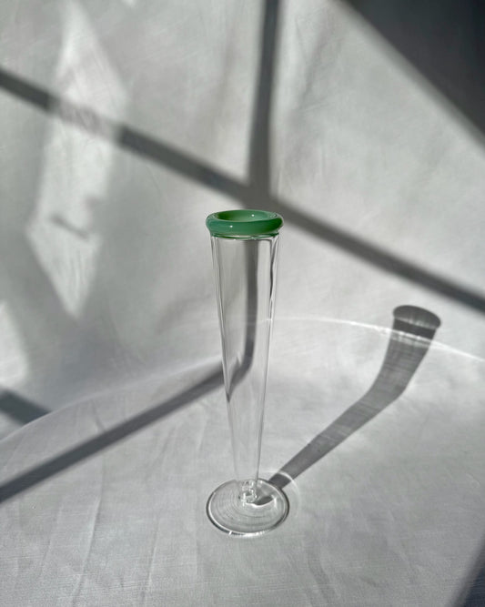 The Fancy Flutes in Green - set of 6