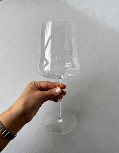 Tumbler Curved Wine Glass Set