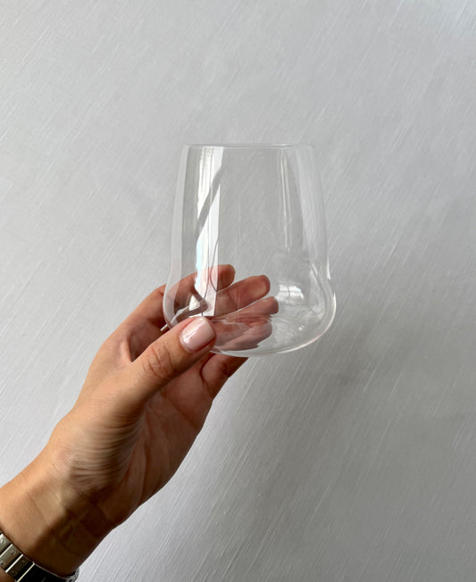 Tumbler Curved Wine Glass Set