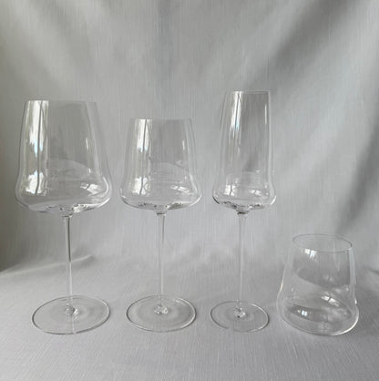 Tumbler Curved Wine Glass Set