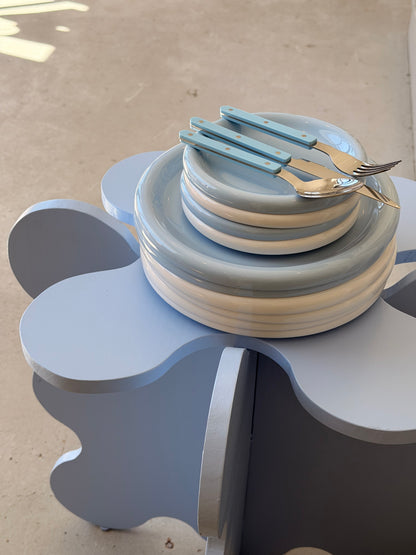 Bubble Plates - Individual Sizes - Pink, Blue & White