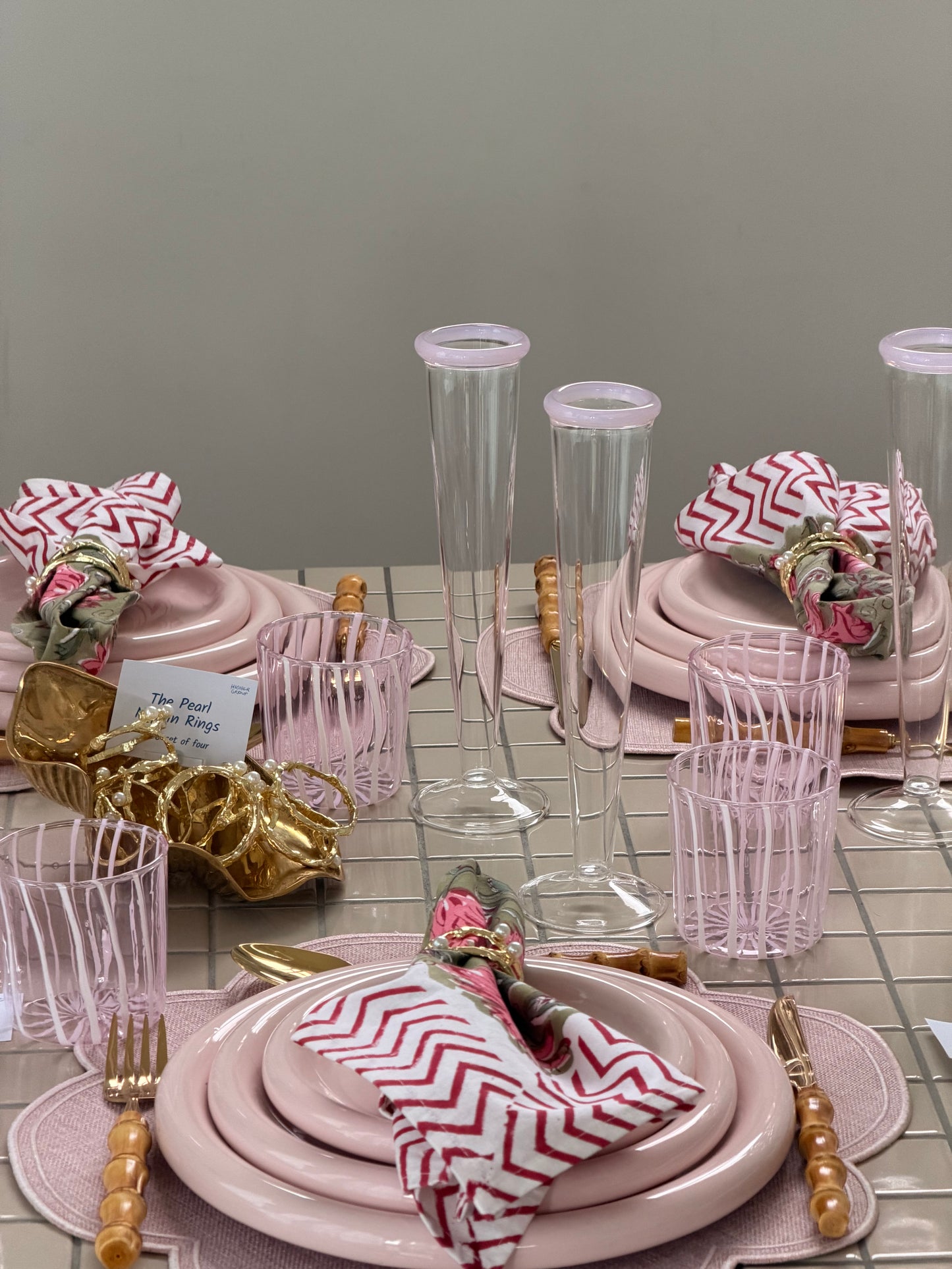 Tickled Pink Tumbler - set of 6