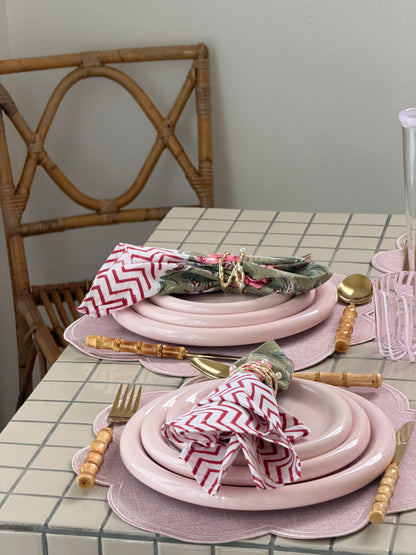 Bubble Plates - Individual Sizes - Pink, Blue & White