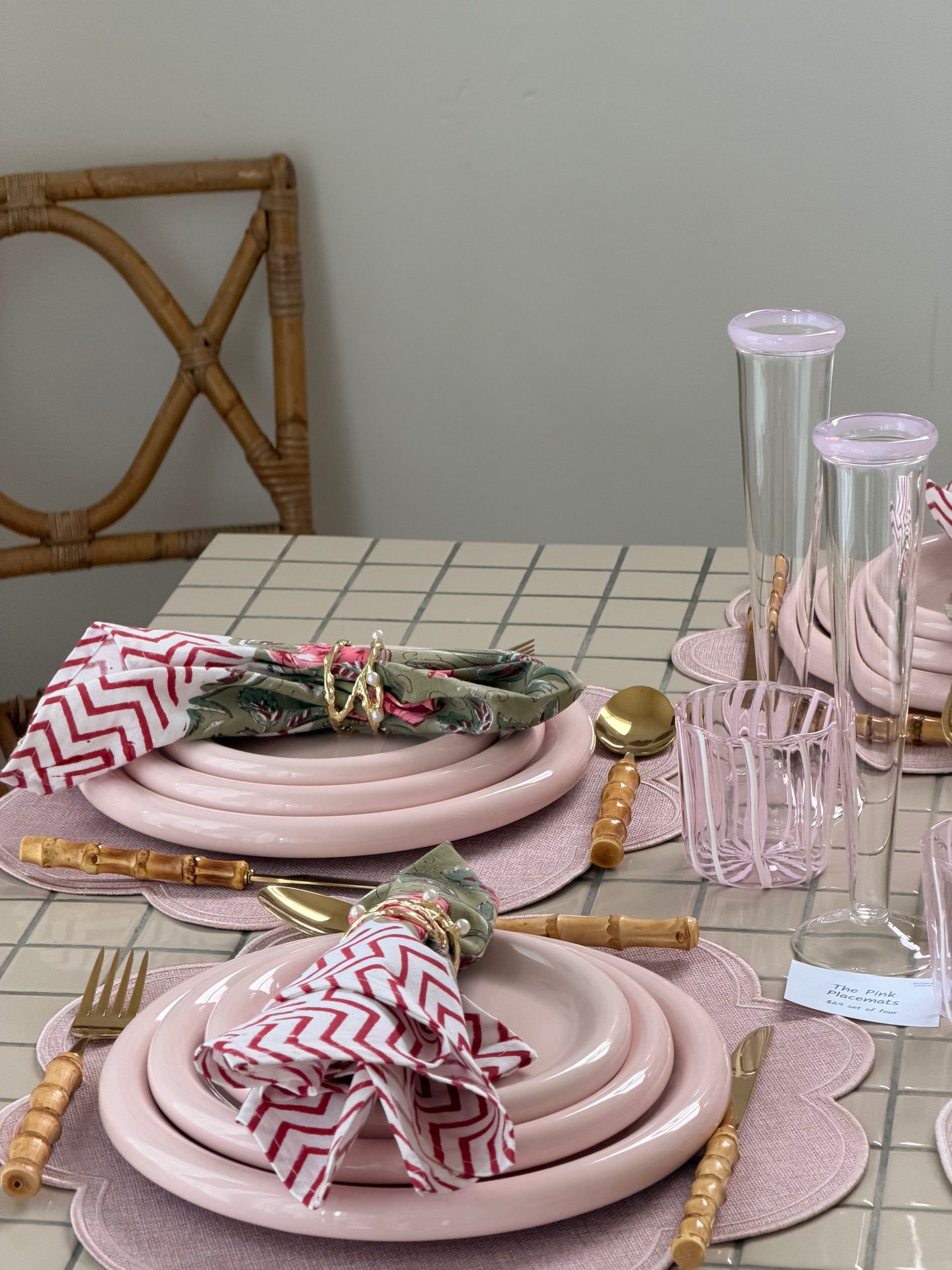 Bubble Plates -  3 pcs set - Blue, White & Pink