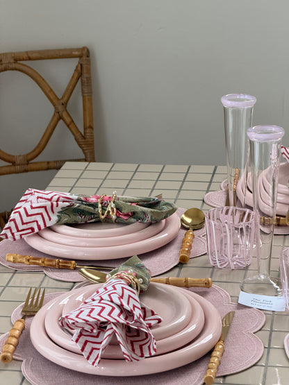 Bubble Plates -  3 pcs set - Blue, White & Pink