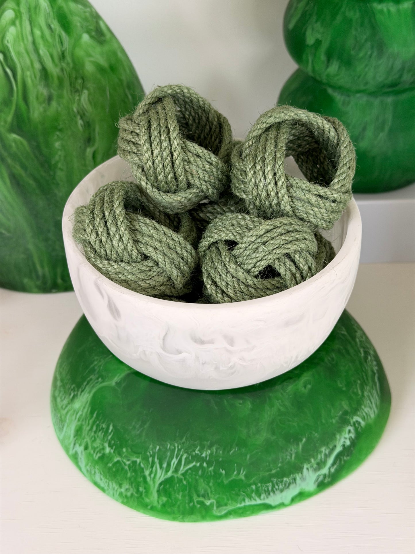 Rope Napkin Ring in Green