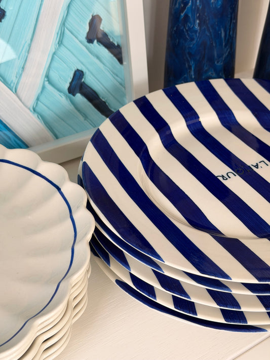 Striped Love Plate