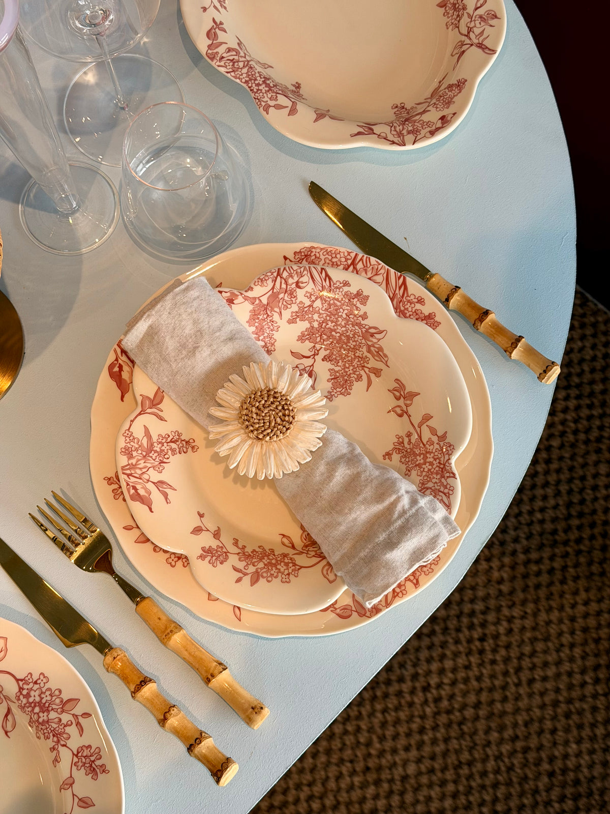 Spring Floral Flower Plate