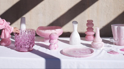 Pink Resin Coasters - set of 6