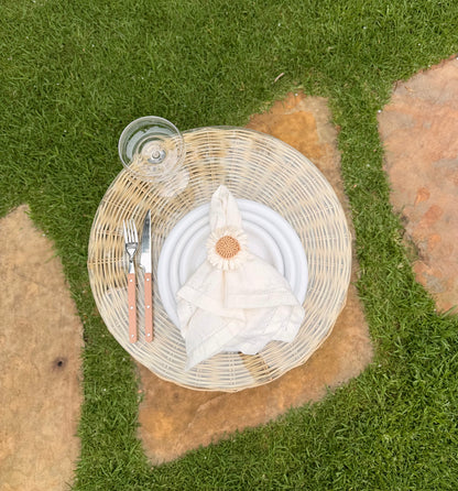 Bubble Plate in White - 3 pcs set