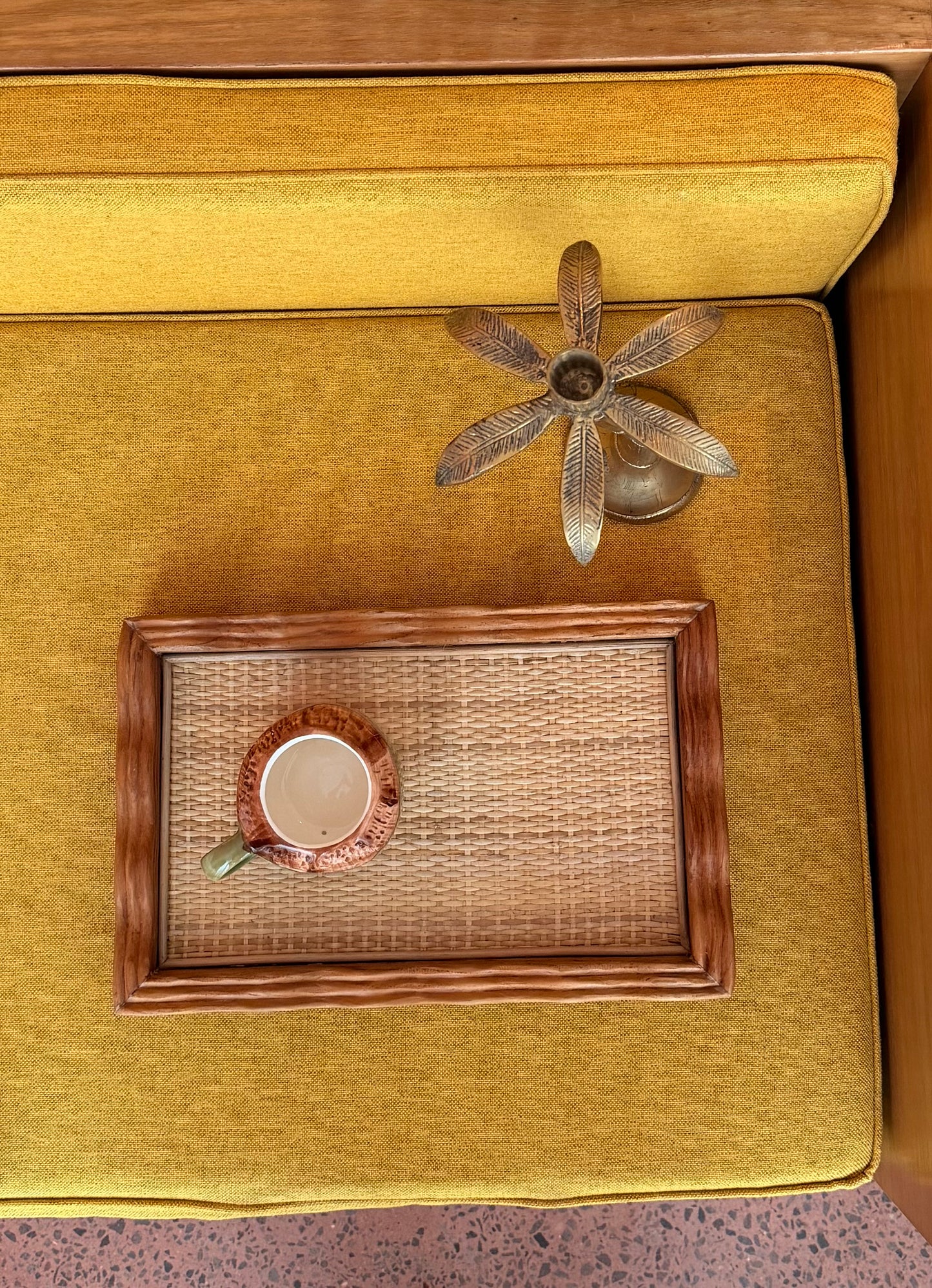 Rattan Retro Trays - Wavy