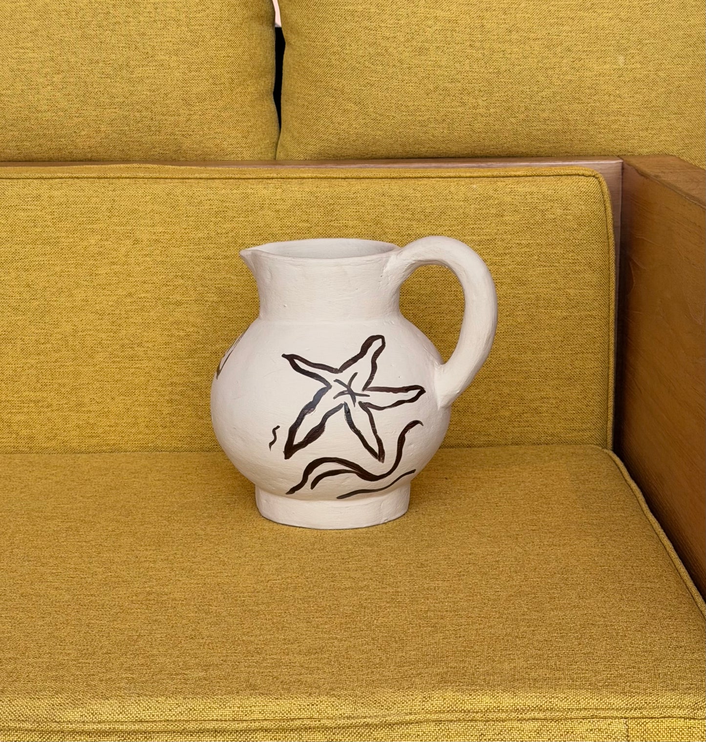White Beach Jug