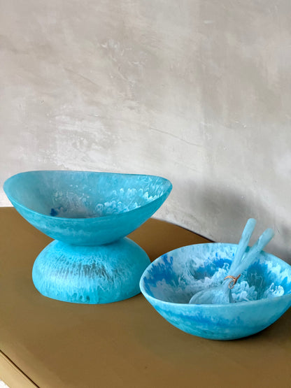 The Resin Salad Bowl - Blue