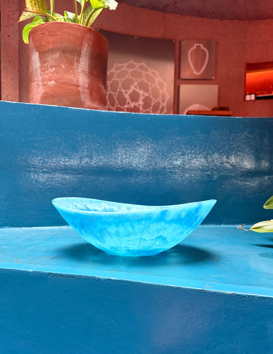The Resin Salad Bowl - Blue