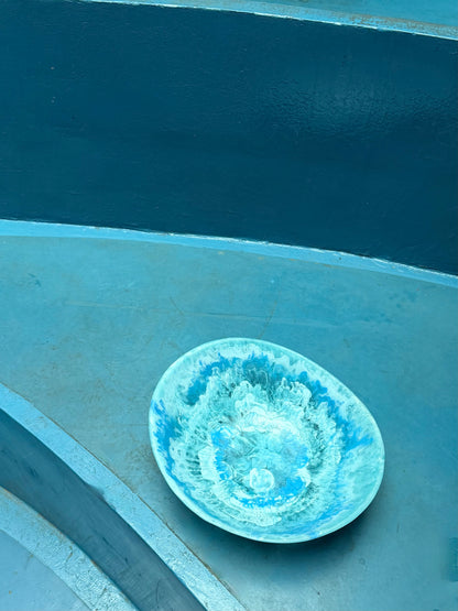 The Resin Salad Bowl - Blue