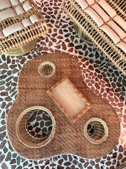 Rattan Retro Trays - Wavy