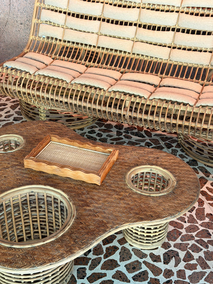 Rattan Retro Trays - Wavy