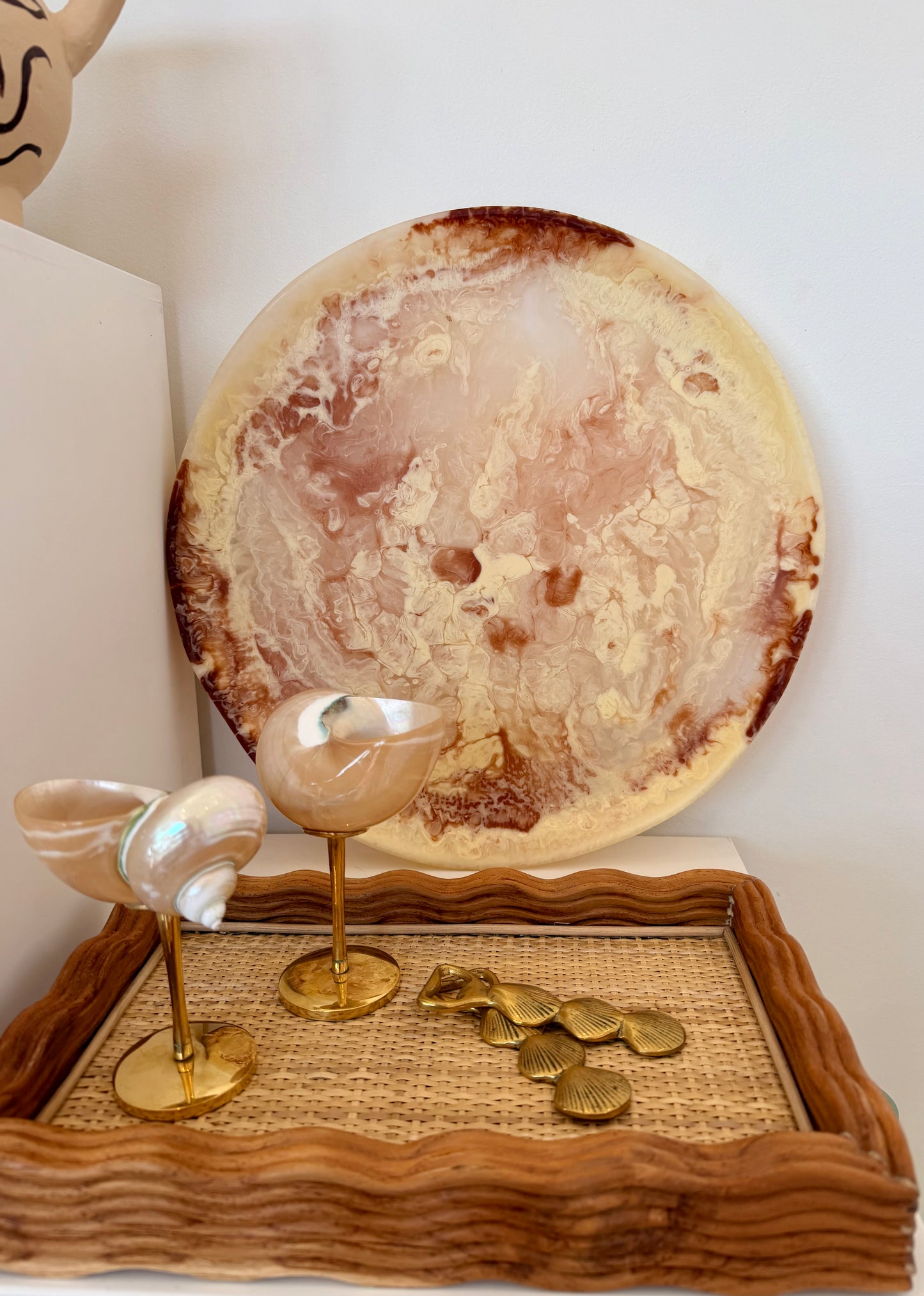 The Resin Platter XL - Honeycomb