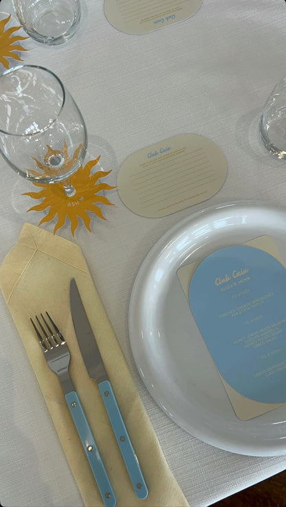 Bubble Plates - Individual Sizes - Pink, Blue & White