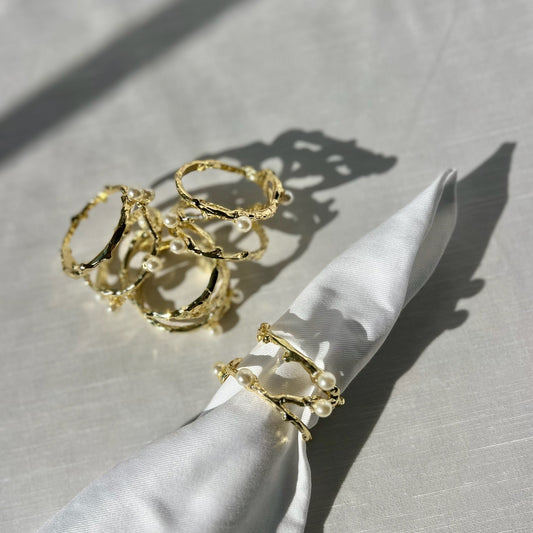 The Pearl Napkin ring - set of 4