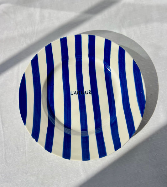 Striped Love Plate